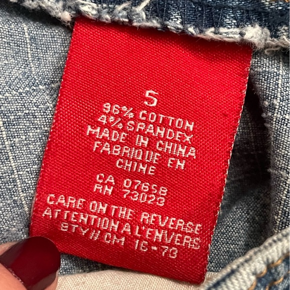 Vintage 90s Grunge Distressed Low Rise Flare Womens Jeans - Picture 5 of 15